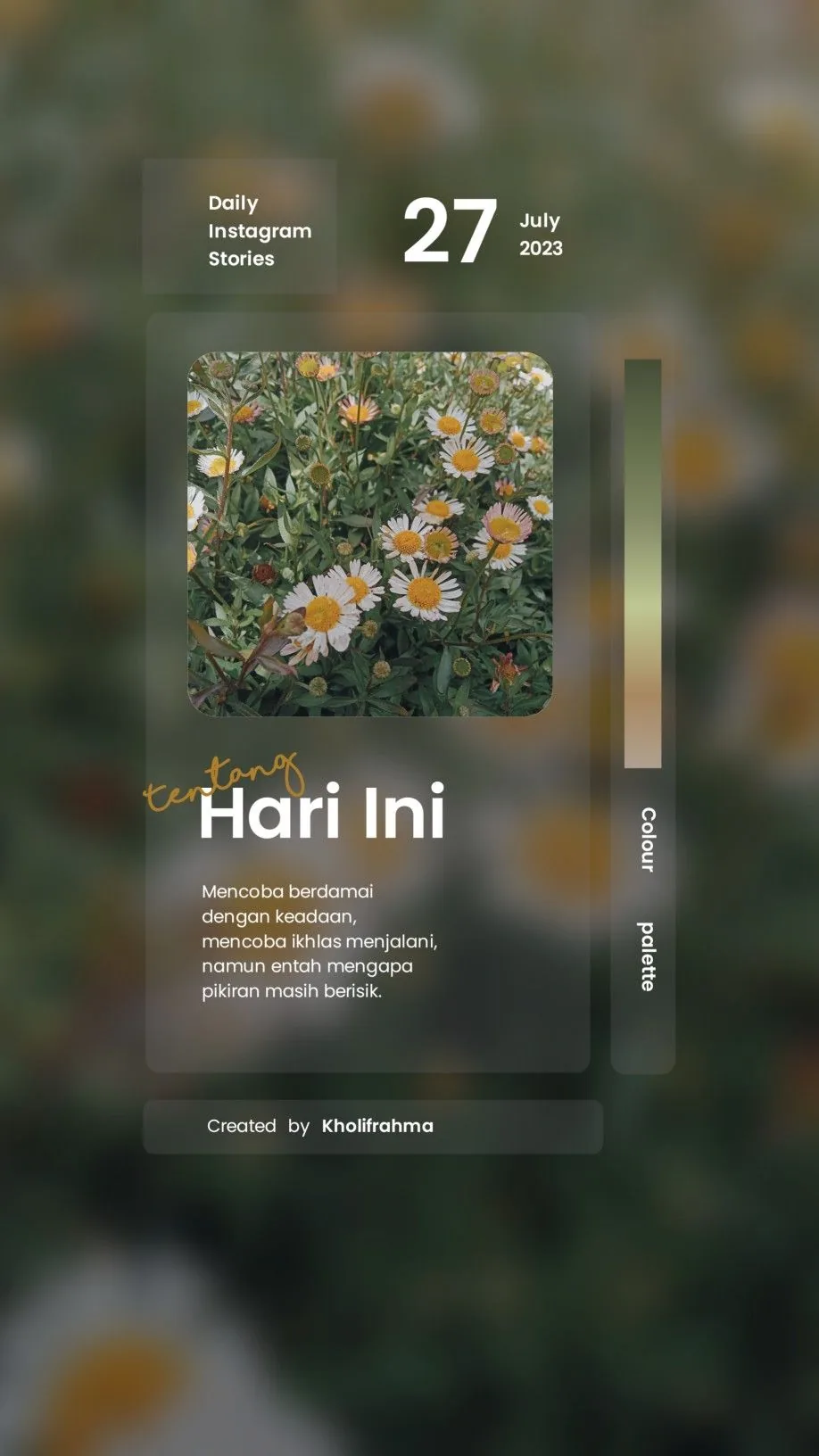 Daily Story Journal template preview