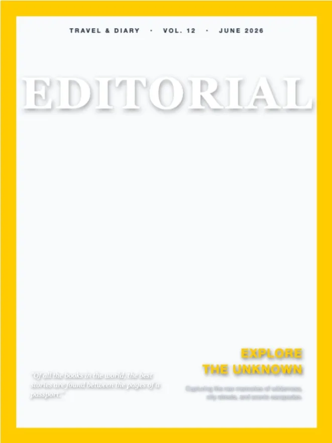 Editorial Magazine template preview