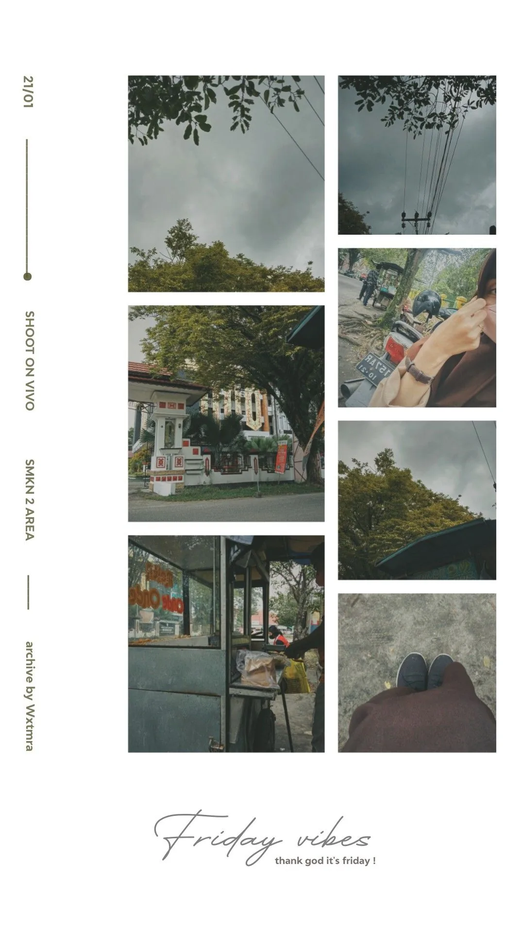 Friday Vibes Collage template preview