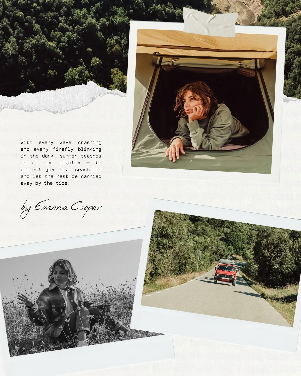 Memory Paper Collage template preview