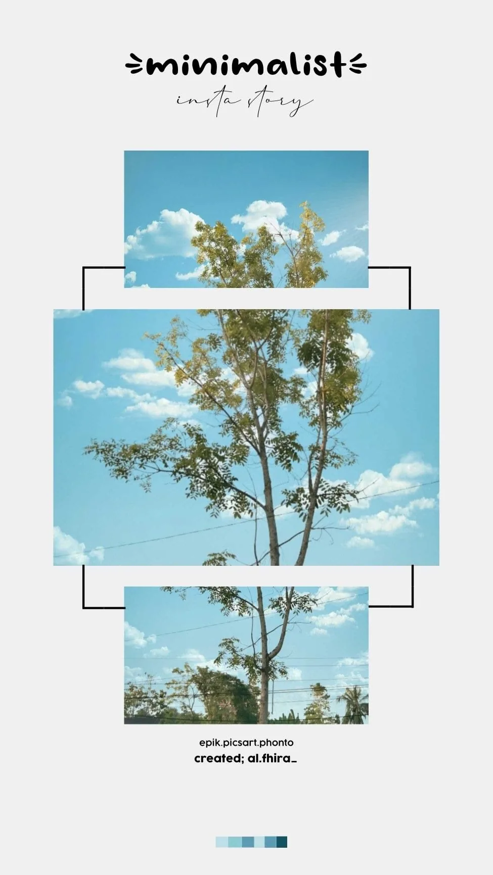 Minimalist Insta Story template preview