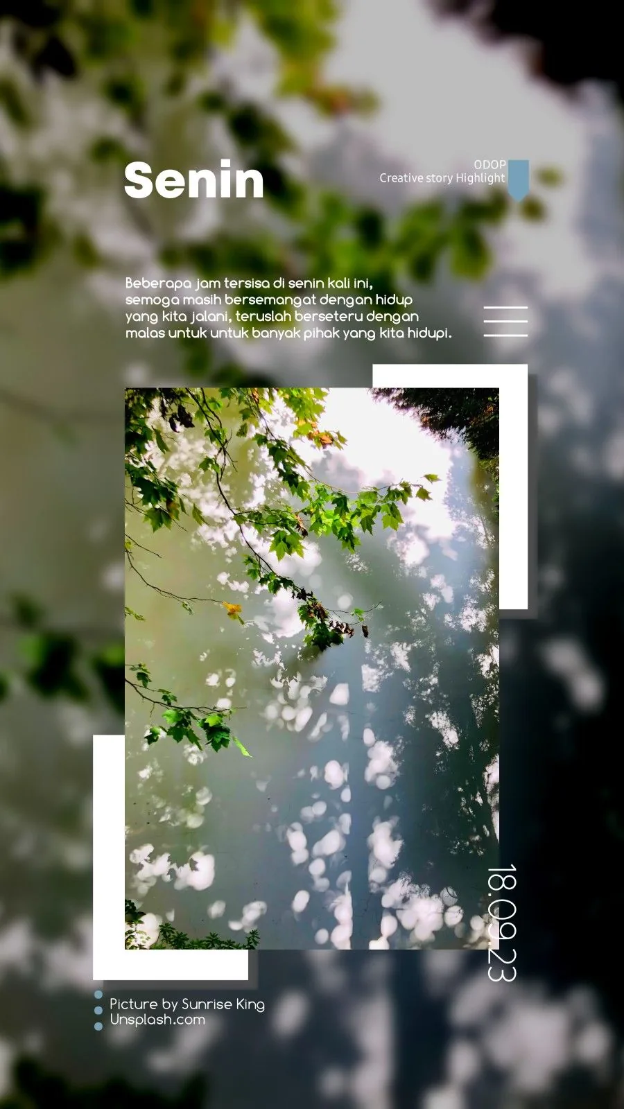Monday Creative Story template preview