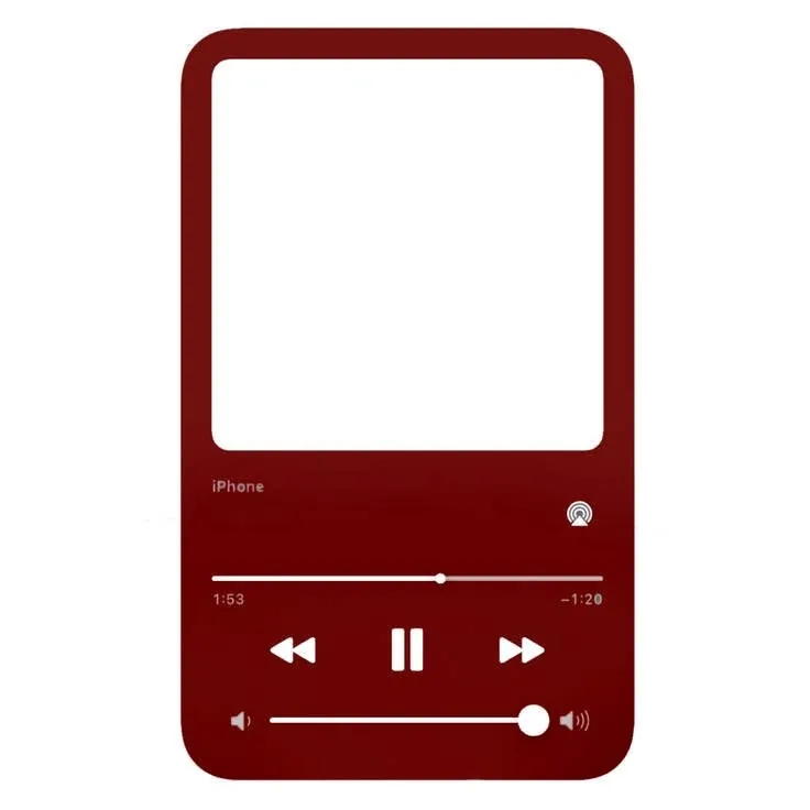 Music Player template preview