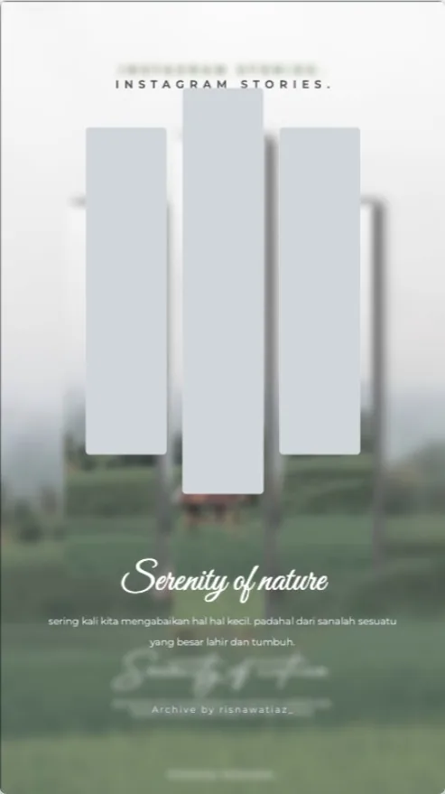 Serenity of Nature template preview