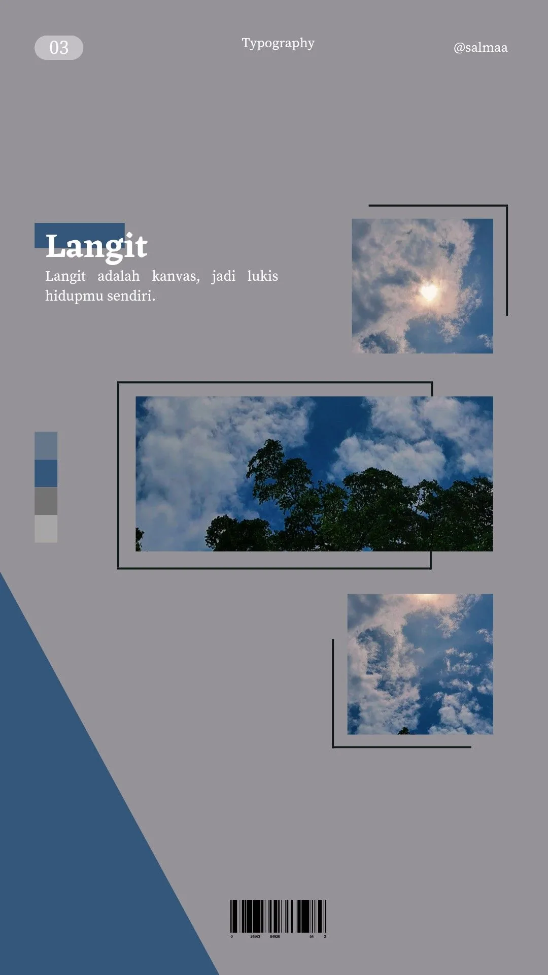 Sky Typography template preview