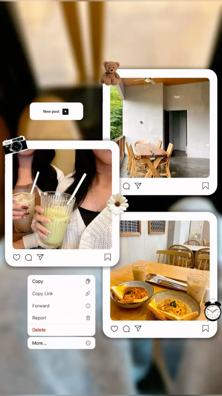 Social Frames Collage template preview
